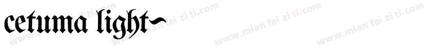 cetuma light字体转换